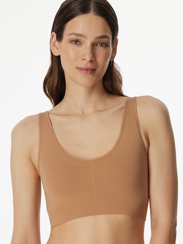 SCHIESSER Bralette Bra ' Casual Seamless ' in Beige: front