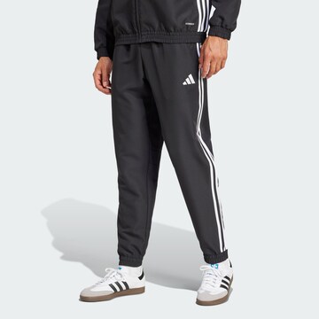 ADIDAS PERFORMANCE Tapered Sporthose 'Tiro 25 Essentials' in Schwarz: Vorderseite