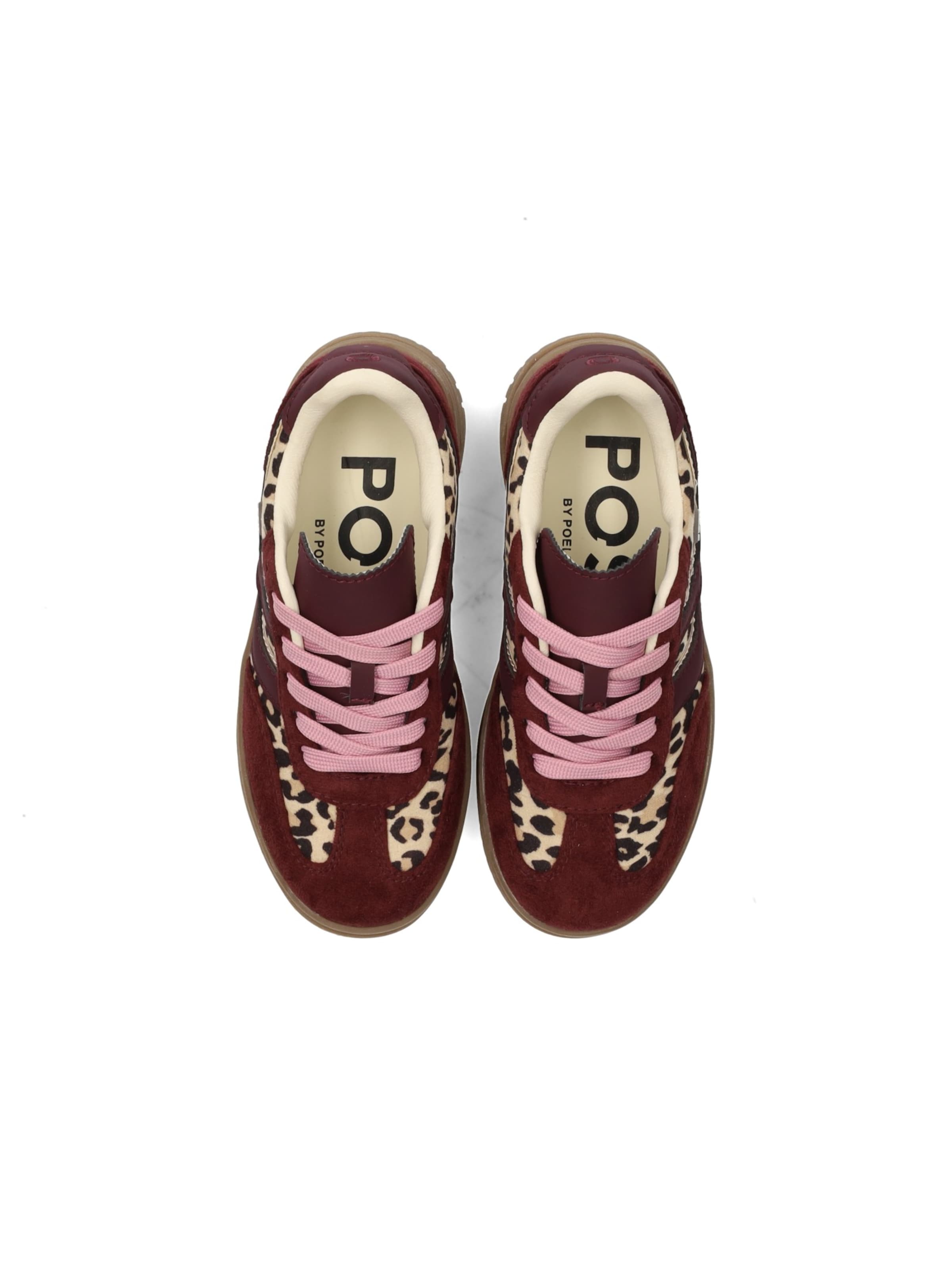 POSH by Poelman Sneakers 'DAYNA' in Bruin