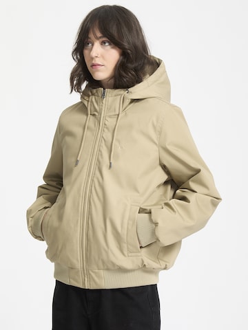 Veste fonctionnelle Volcom en beige : devant