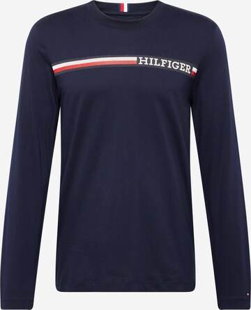 T-Shirt TOMMY HILFIGER en bleu : devant