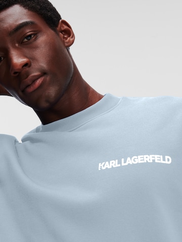 Karl Lagerfeld Majica 'Ikonik Outline' | modra barva