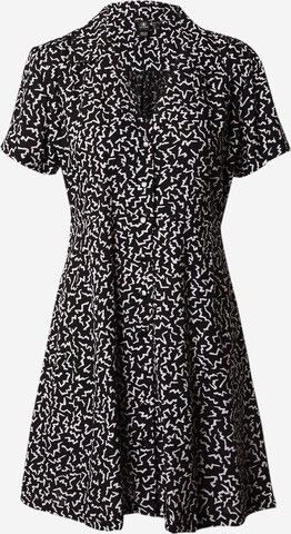 Volcom Shirt Dress 'STORMY TROPIX' in Black: front