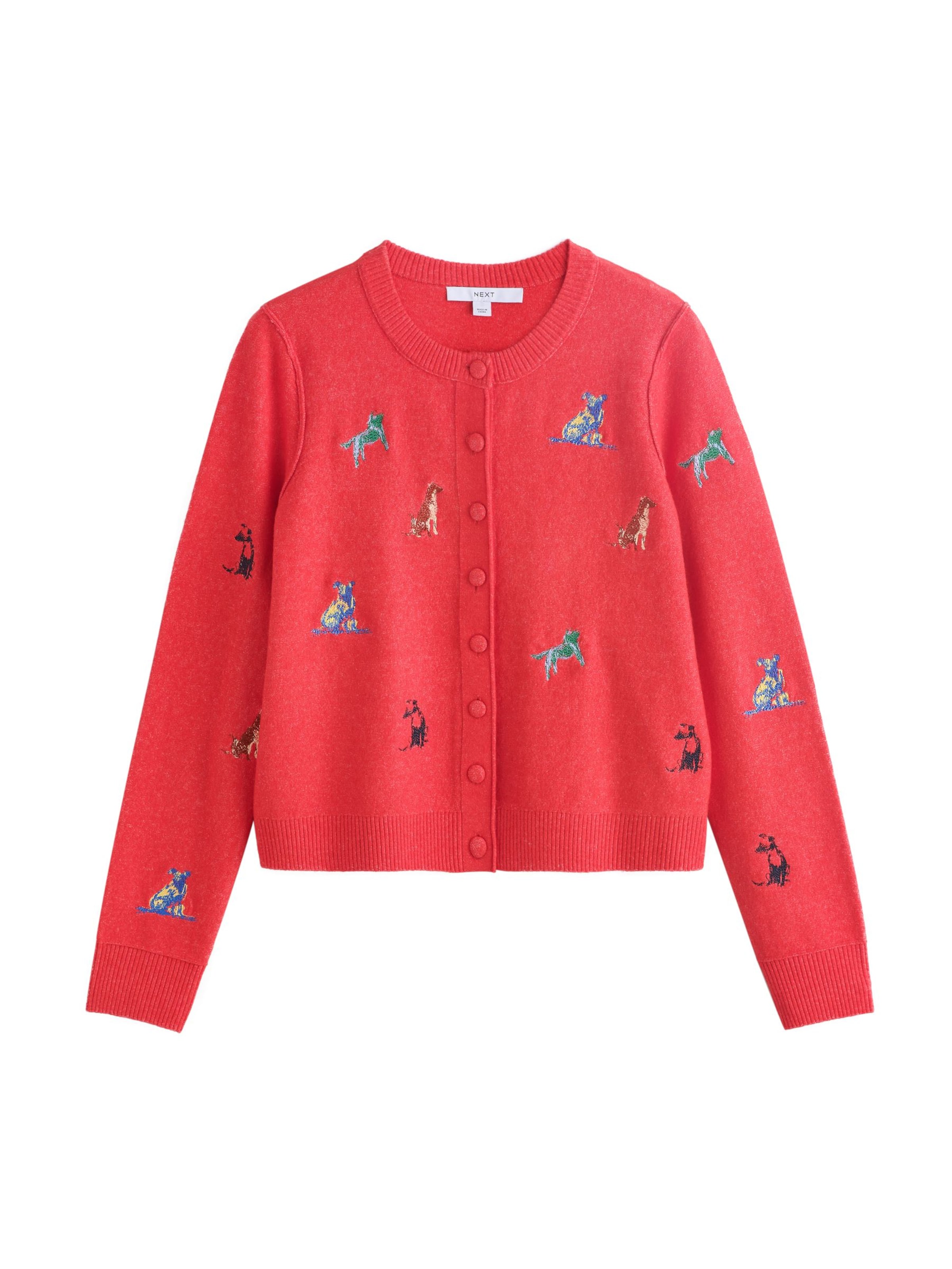 Next Knit cardigan in Red: front