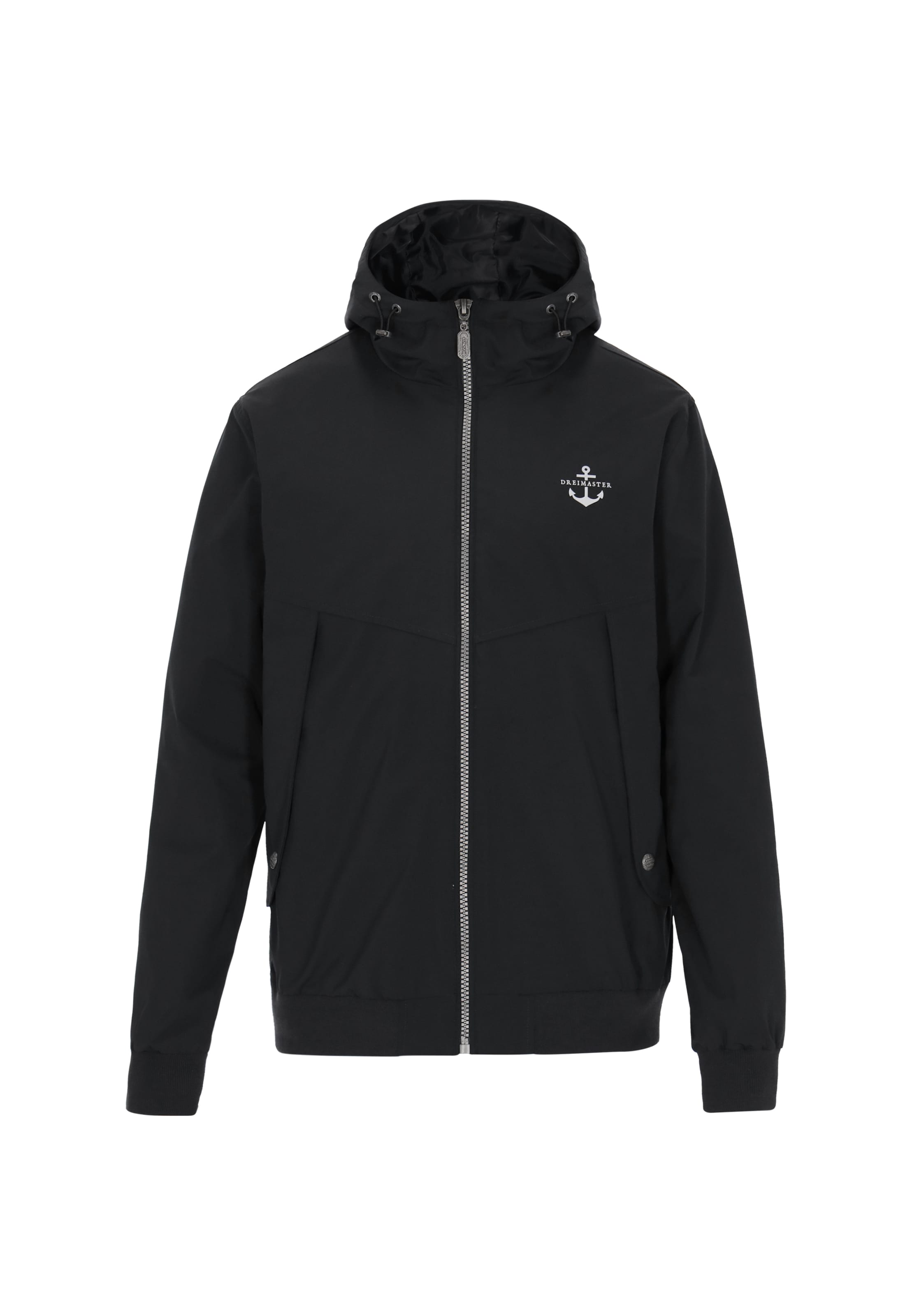 DreiMaster Maritim - Casaco meia-estação em preto: frente
