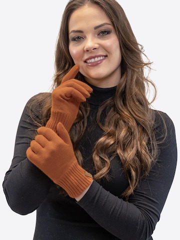 Vivisence Full Finger Gloves '7014R' in Orange
