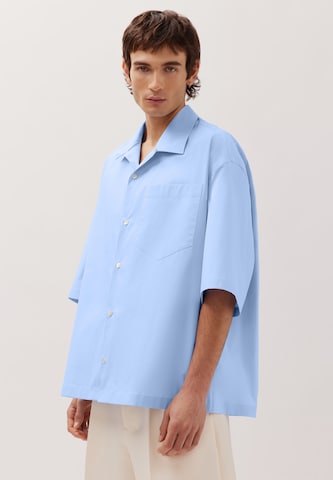 Studio Seidensticker Comfort fit Button Up Shirt in Blue: front