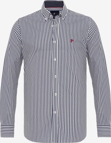 DENIM CULTURE Regular fit Button Up Shirt 'ANTOINE' in Blue: front