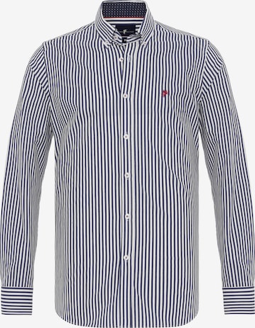 DENIM CULTURE Regular fit Button Up Shirt 'ANTOINE' in Blue: front