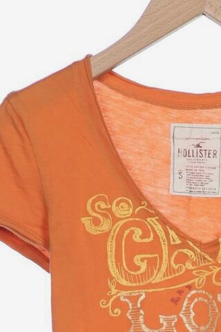 HOLLISTER T-Shirt S in Orange