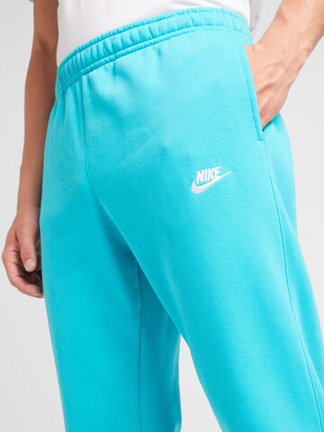 Nike Sportswear Tapered Παντελόνι 'Club Fleece' σε μπλε