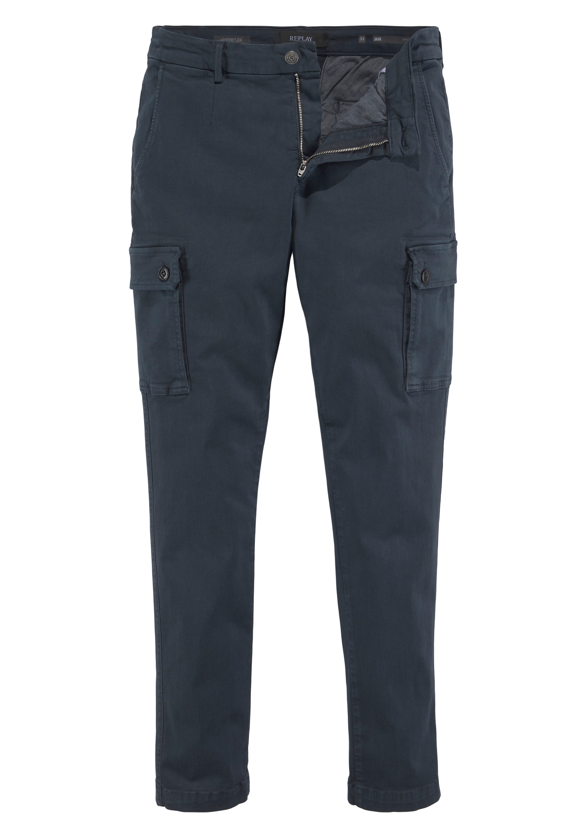 REPLAY Cargohose in Grün: Vorderseite