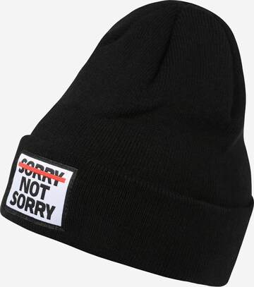juoda Urban Classics Megzta kepurė 'Sorry'