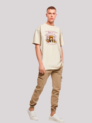 T-Shirt 'Heroes of Childhood Tao Tao Childhood Memories' F4NT4STIC en beige