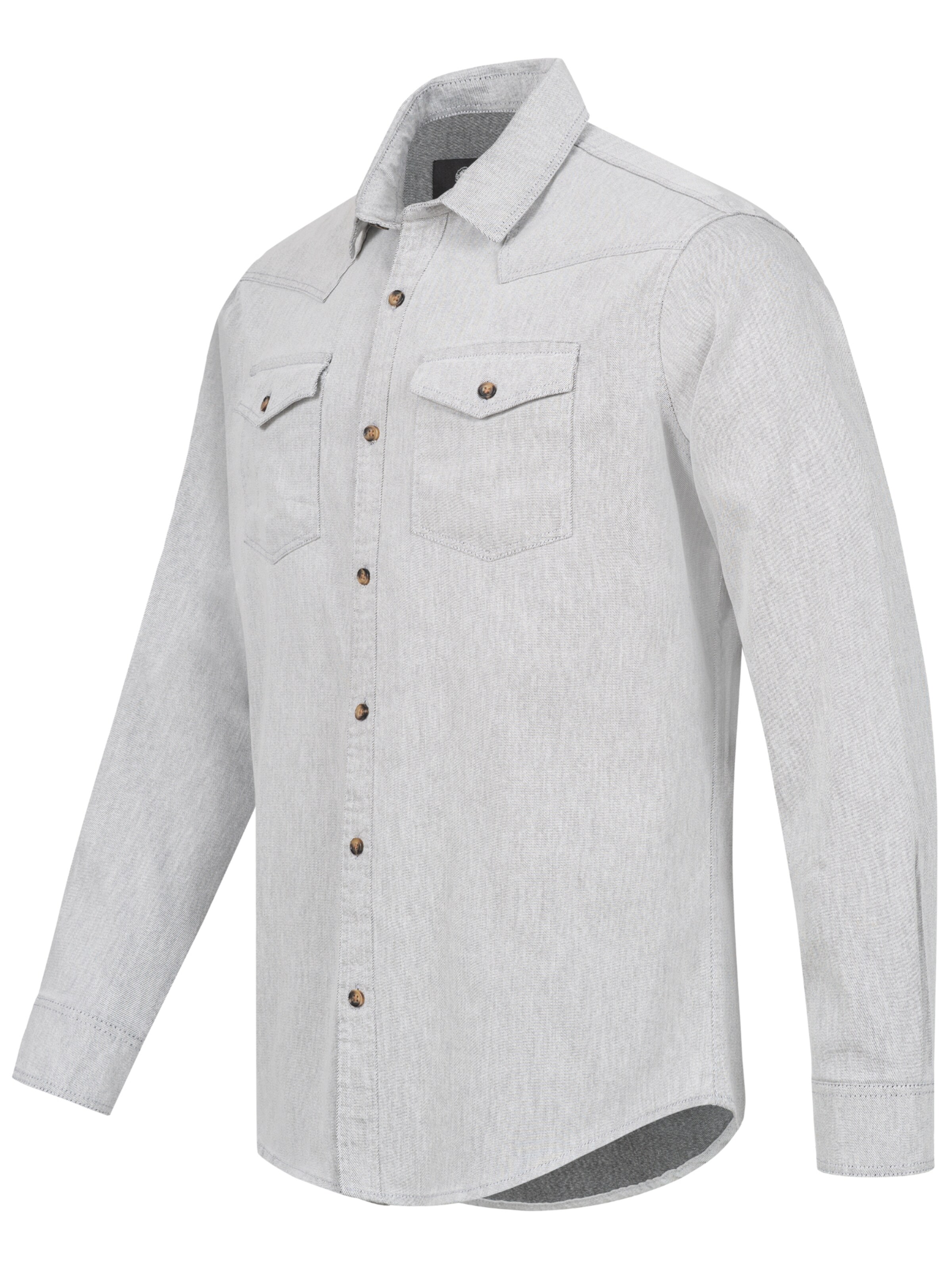 Rock Creek Regular fit Button Up Shirt in Grey