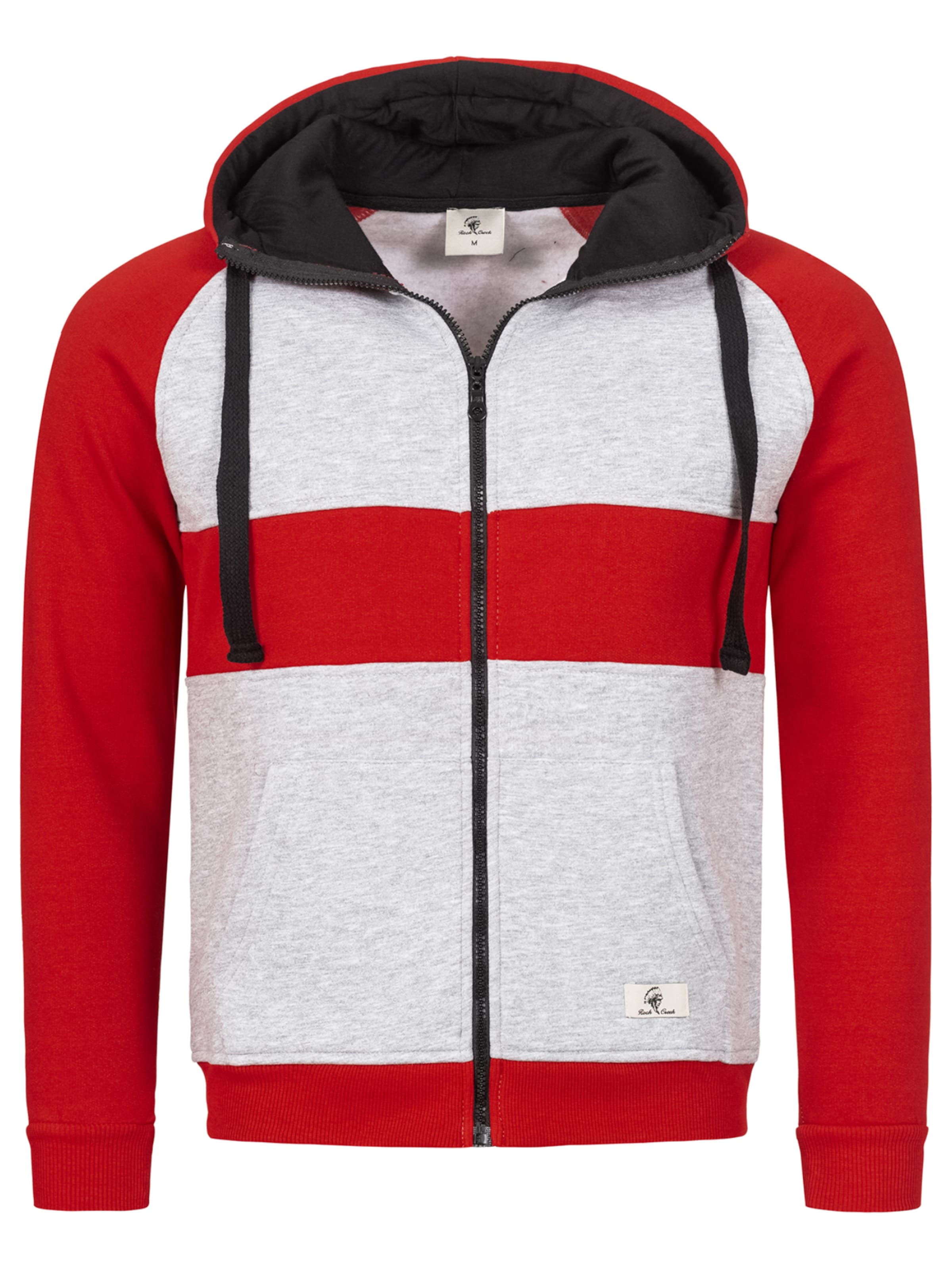 Rock Creek Sweatjacke in Rot: Vorderseite