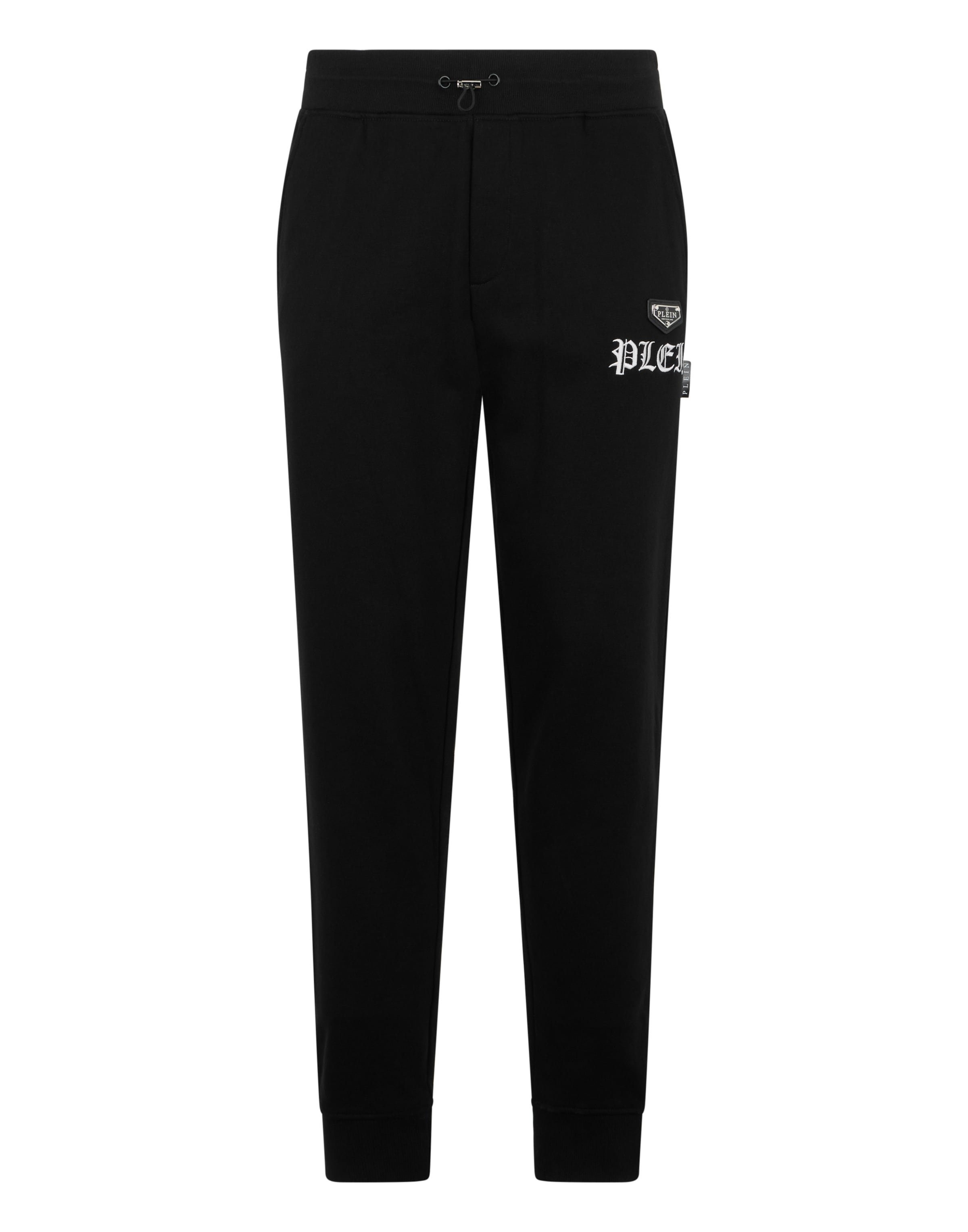 Regular Pantalon ' Skull ' Philipp Plein en noir : devant