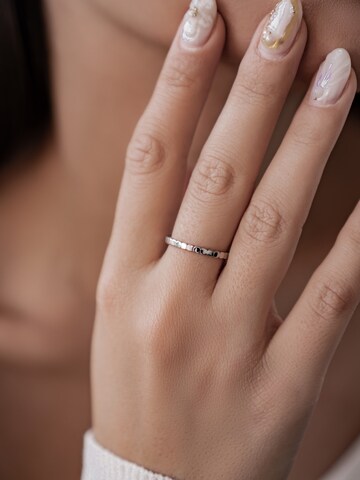 Anello 'Stacked Bead' di Hey Happiness in argento