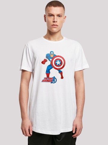 F4NT4STIC Shirt 'Captain America The First Avenger' in White: front