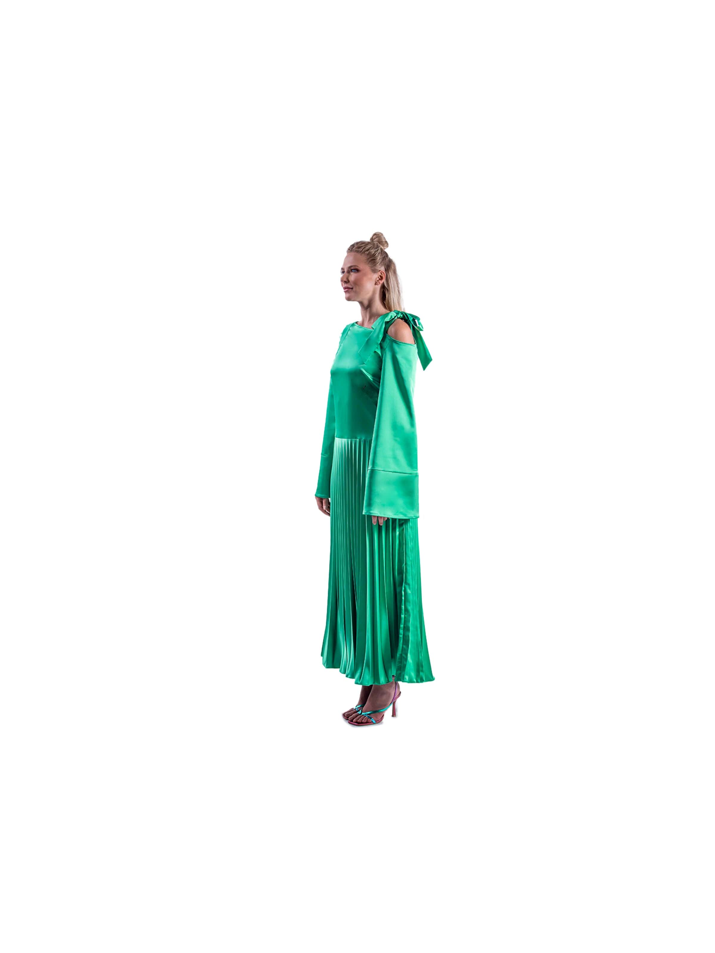 MARYLAND Studio Evening dress 'Signature Plissee' in Green