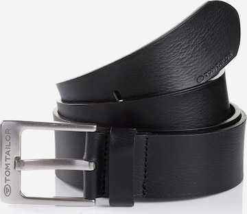 Ceinture 'Calvin' TOM TAILOR en noir : devant