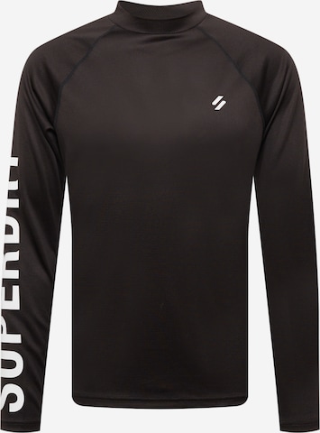 Superdry Performance Shirt in Black: front