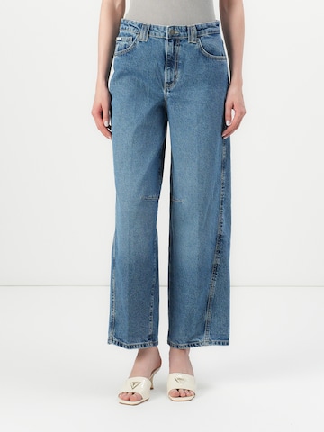 GUESS JEANS - Loosefit Vaquero 'BARREL' en azul: frente