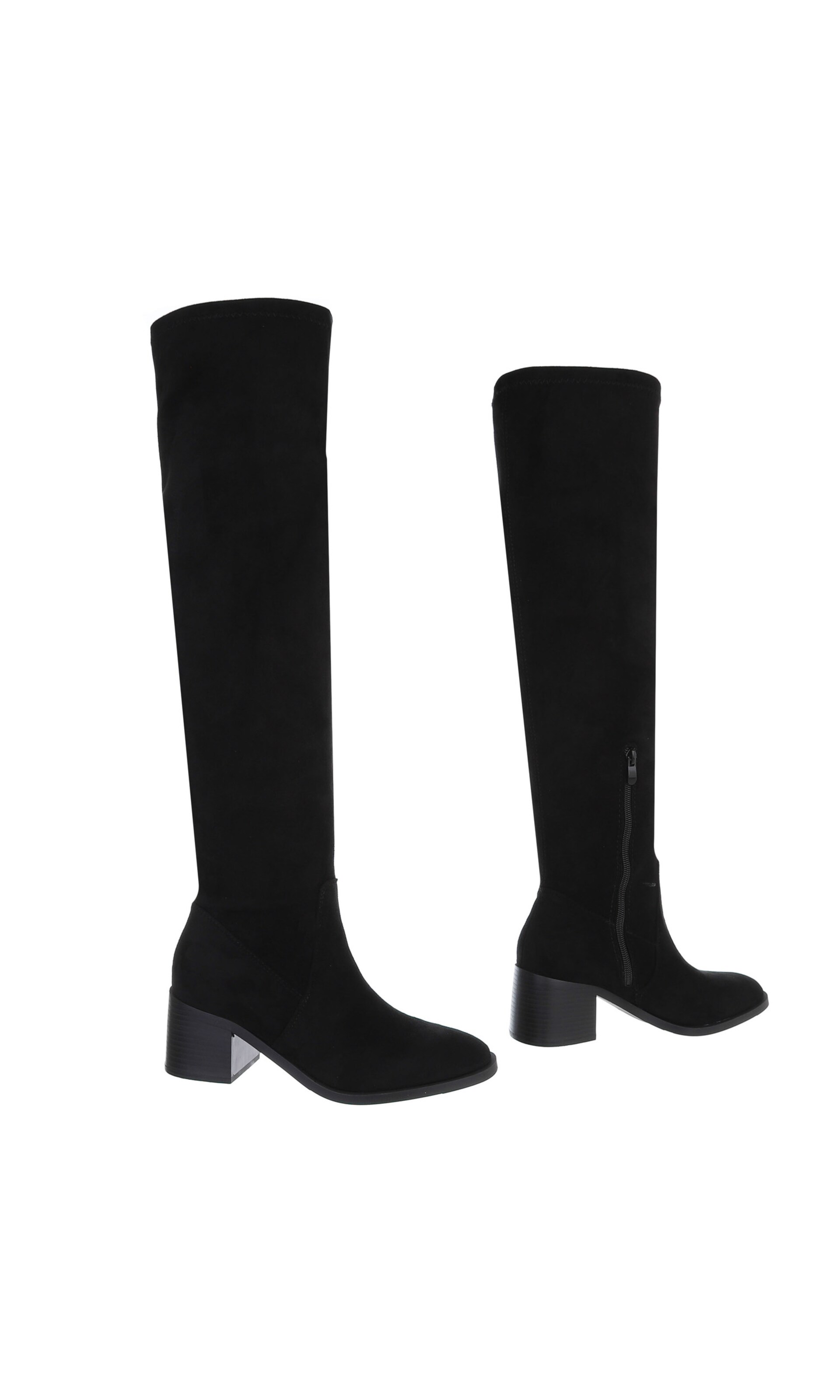 Ital-Design Overknees in Schwarz