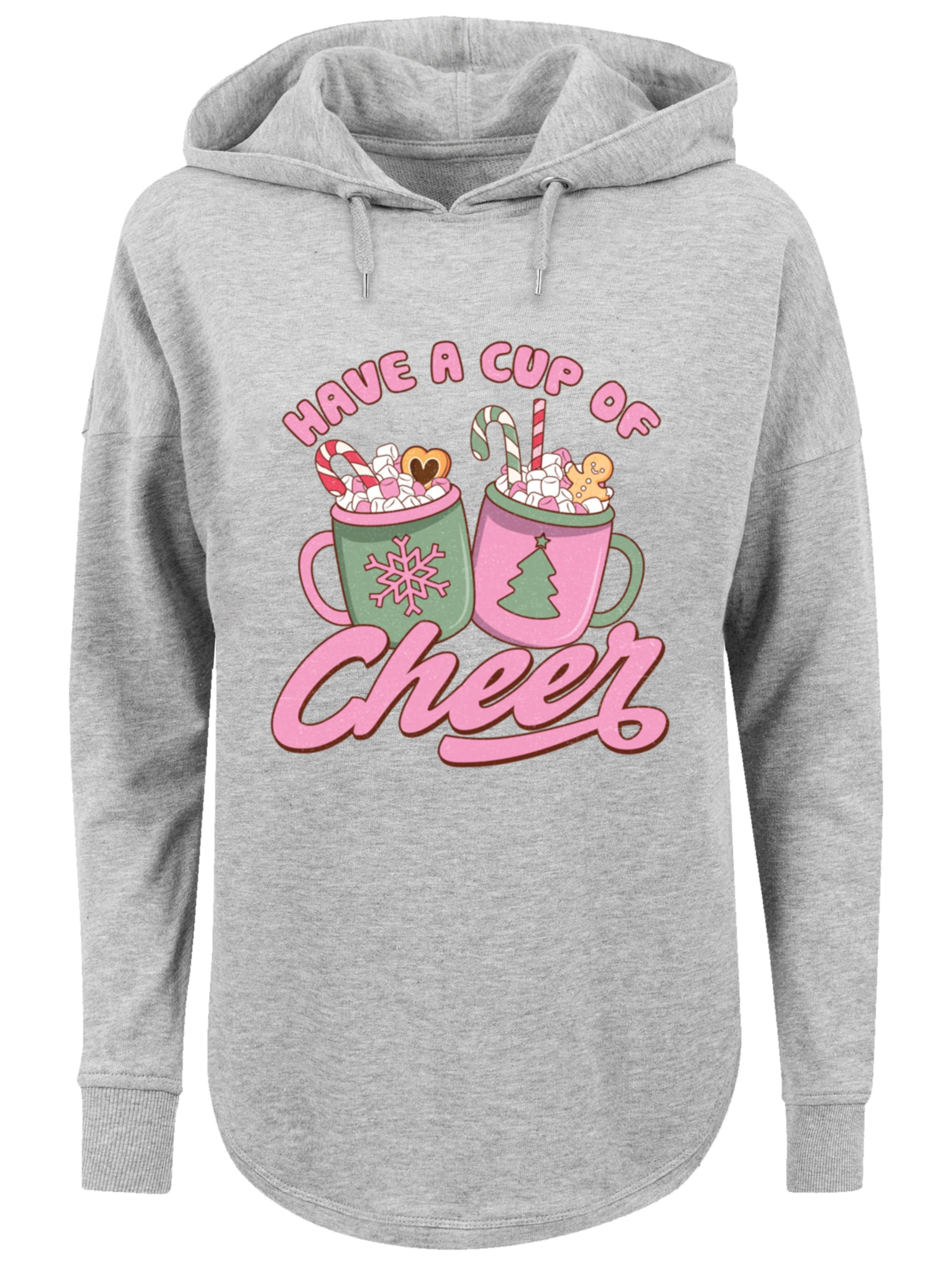 F4NT4STIC Sweatshirt  'Have a Cup of Cheer Christmas Holiday' in grau / mischfarben, Produktansicht