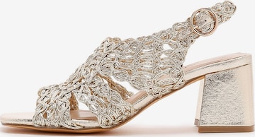 Derimod Sandals in Gold: front