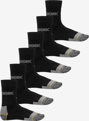 MT Socken 'Workwear' in Schwarz: Vorderseite