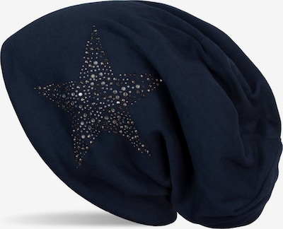 styleBREAKER Mütze 'Beanie Mütze mit Strass Nieten Stern' in 54-64 in nachtblau, Produktansicht