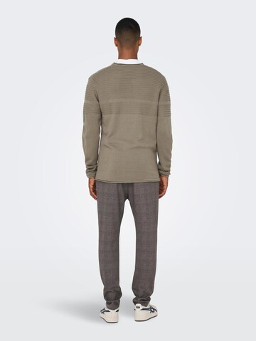 Only & Sons - Pullover 'Blade' em bege