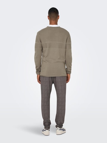 Only & Sons - Jersey 'Blade' en beige