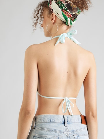 HOLLISTER Trikotni nedrčki Bikini zgornji del | modra barva