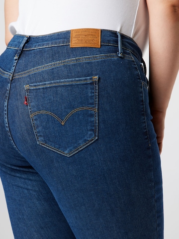 Levi's® Plus Skinny Jeans '720 PL Hirise Super Skny' i blå