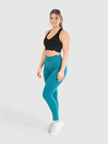 Smilodox Skinny Leggings 'Slayton Scrunch' in Blauw