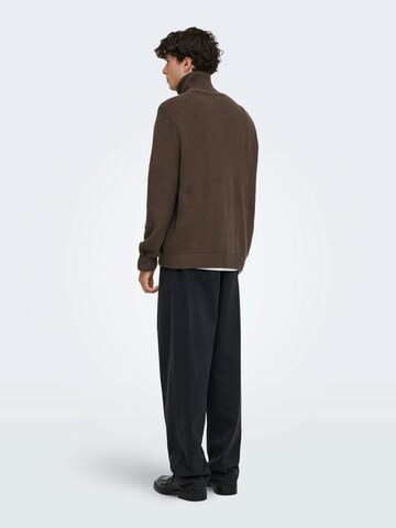 Vestes en maille 'ONSSTAY' Only & Sons en marron