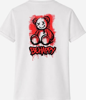 RMK Shirt 'Crazy Bär' in Weiß: Vorderseite