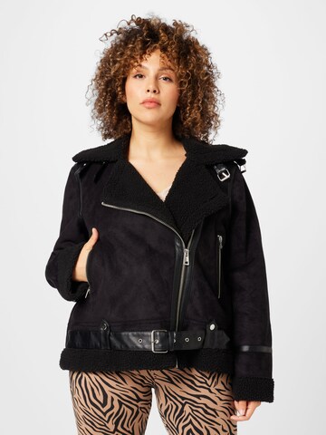 Vero Moda Curve Between-Season Jacket 'VEGA' in Black: front