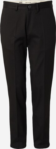 Regular Pantalon à plis 'WILLIAM' SELECTED HOMME en noir : devant