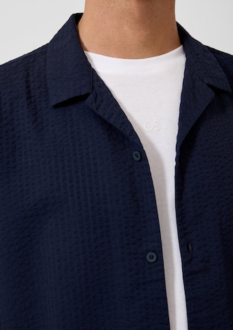 QS Regular Fit Hemd in Blau