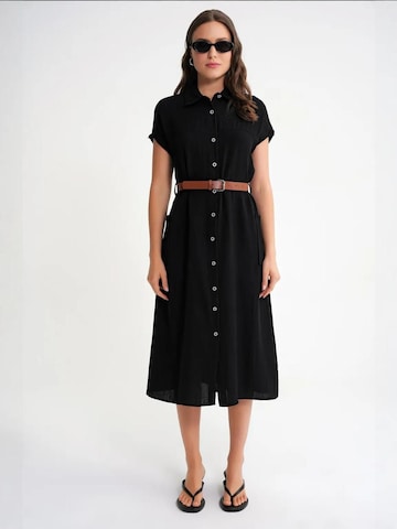 Robe-chemise MixRay en noir