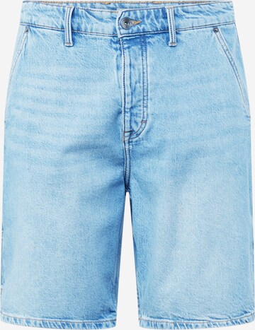 QS Regular Jeans in Blauw: voorkant