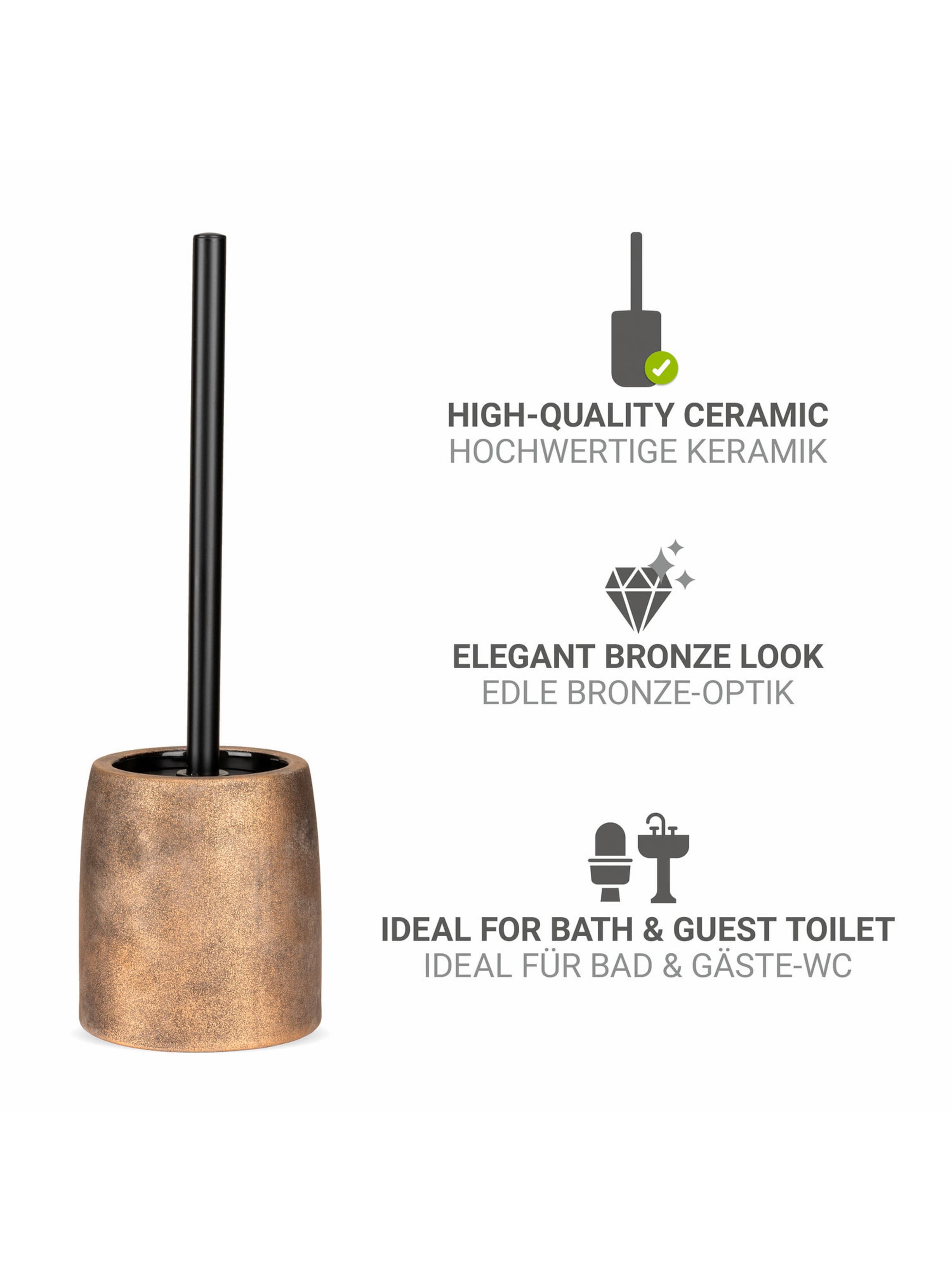 Wenko WC-Garnitur 'Tremea' in Bronze