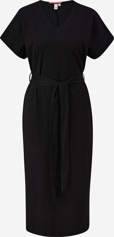 QS Oversized Dress in Black: front