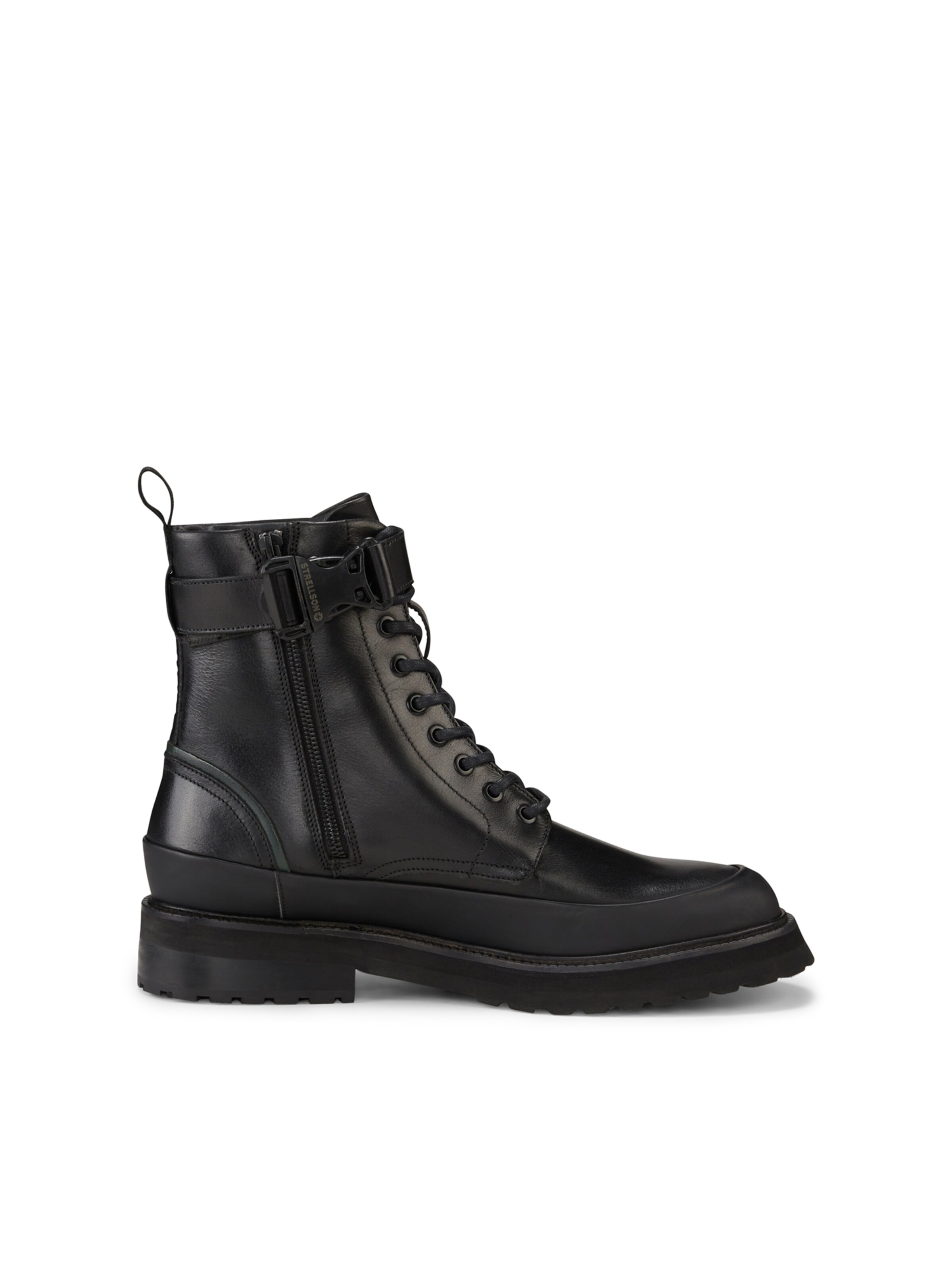 STRELLSON Lace-Up Boots 'Ravenscourt Nimonico' in Black
