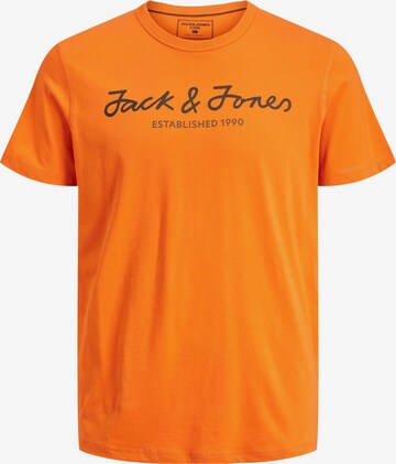 JACK & JONES T-Shirt 'Berg Upscaled' in Orange: predná strana