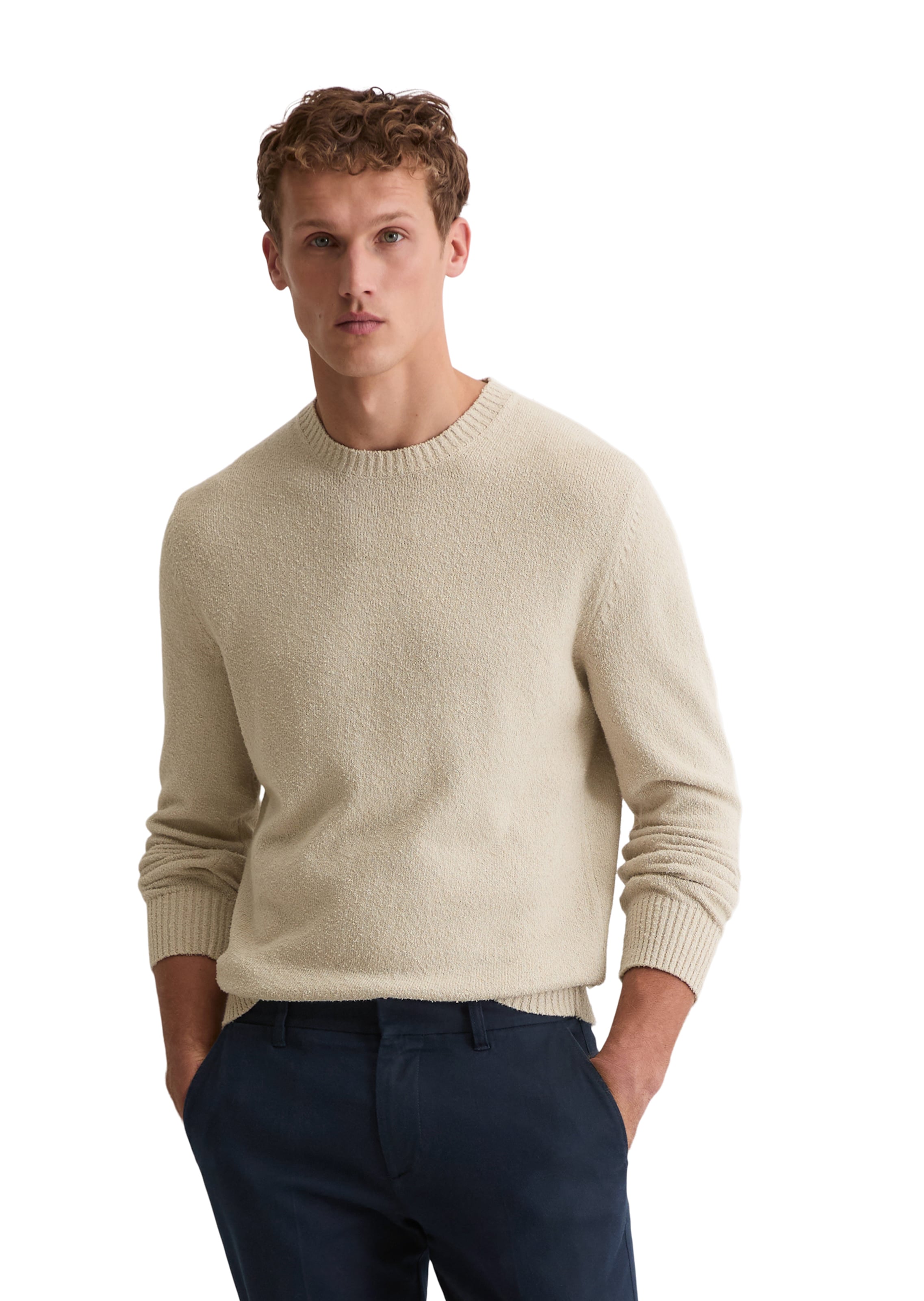 Marc O'Polo Sweater in Beige: front