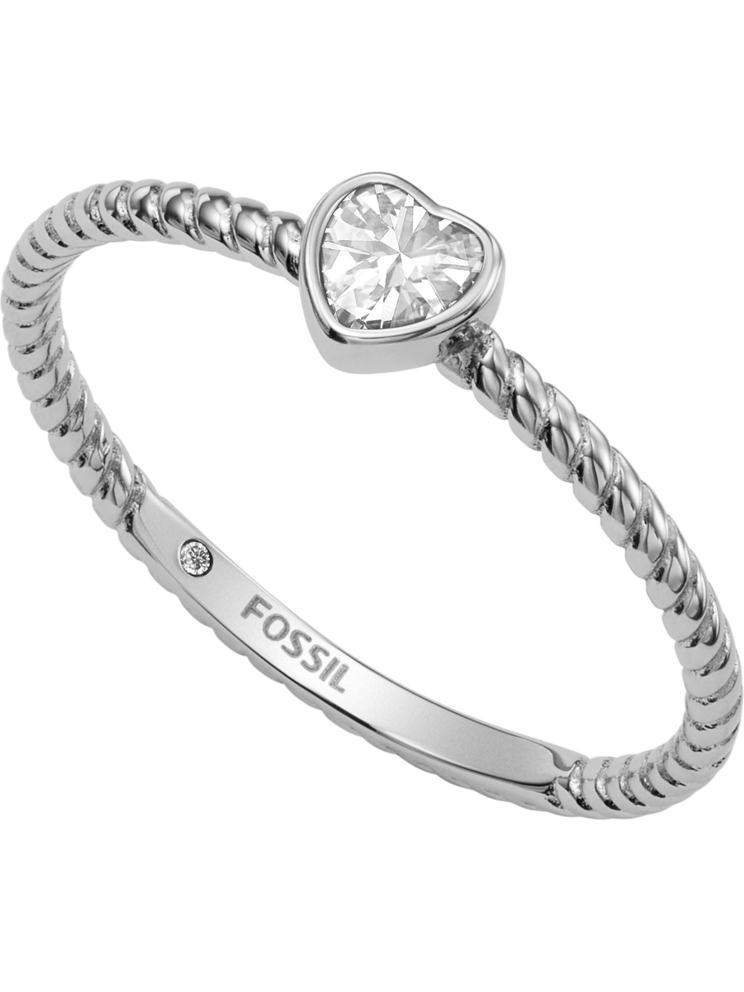 FOSSIL Ring in Silber: Vorderseite